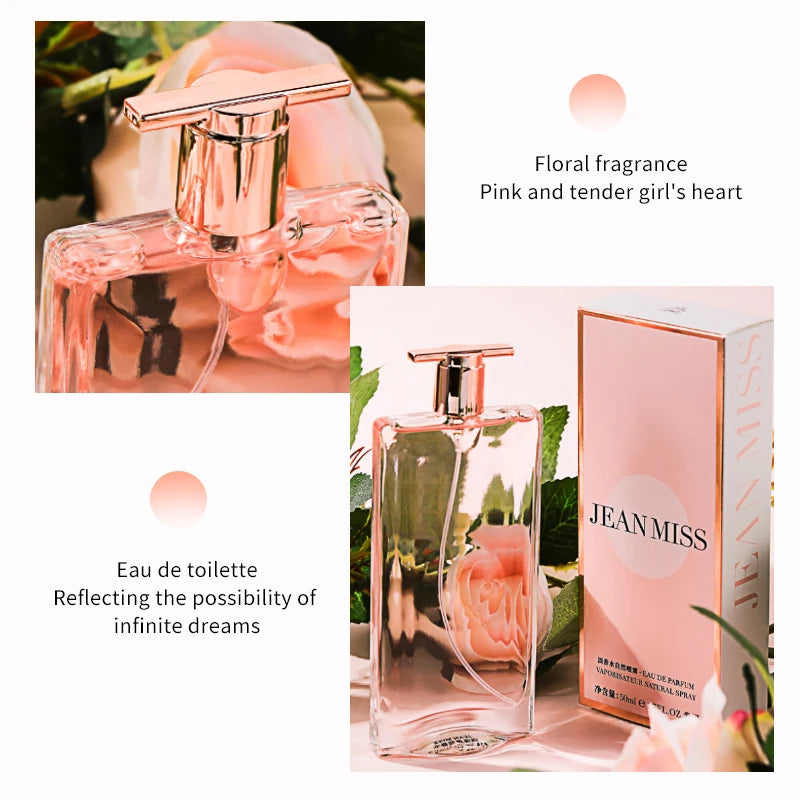 Women's Perfume - 50ml, Fresh Floral Fruity Scent, Sweet, Ideal for Daily Use
