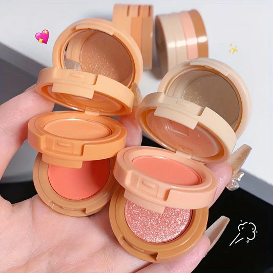 3-in-1 Blush, Highlighter & Contour Palette | Matte & Shimmer Layers for Radiant Sculpted Look - Lylamor.com