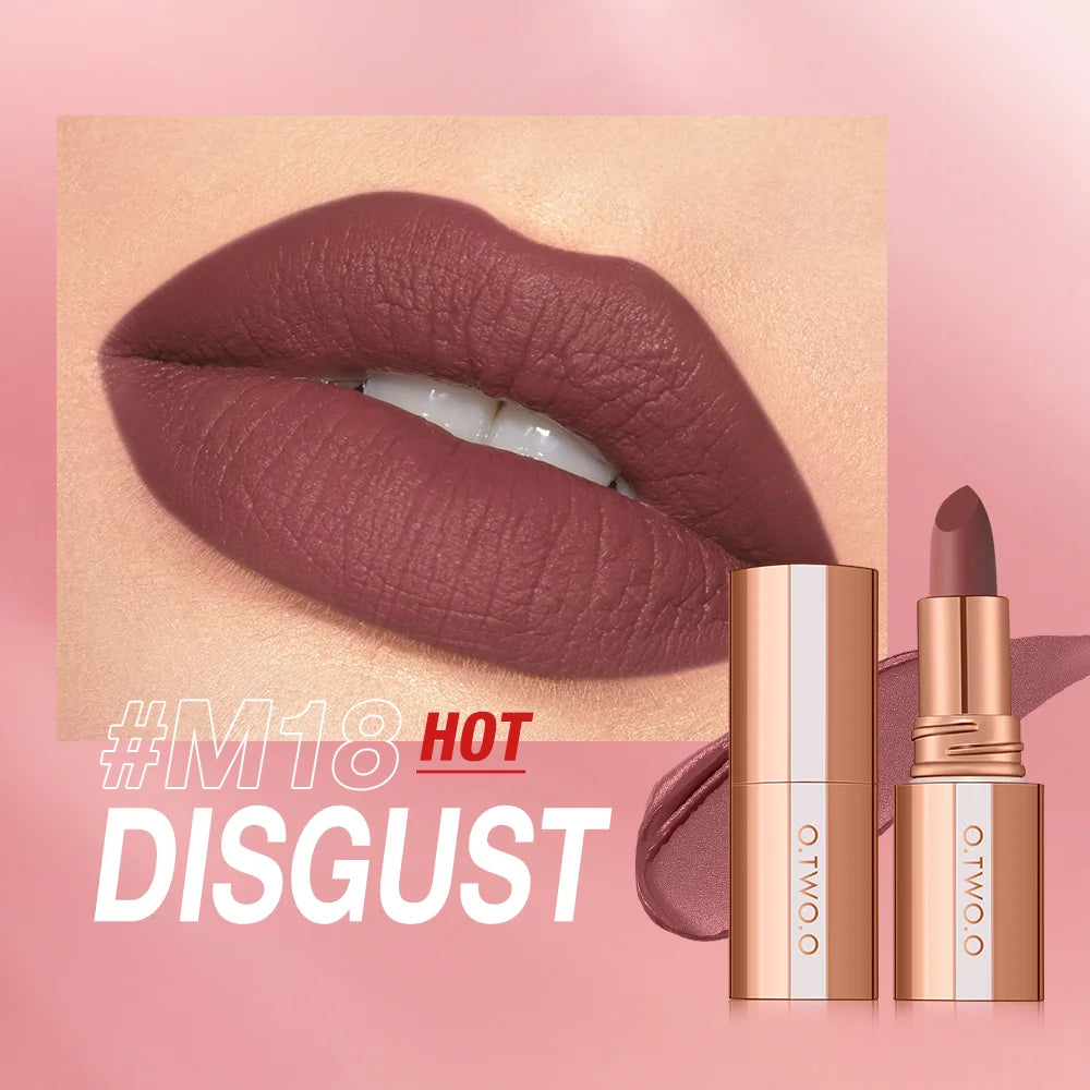 O.TWO.O Matte Lipstick Long Lasting Waterproof Smudge-Free Highly Pigmented - Lylamor.com