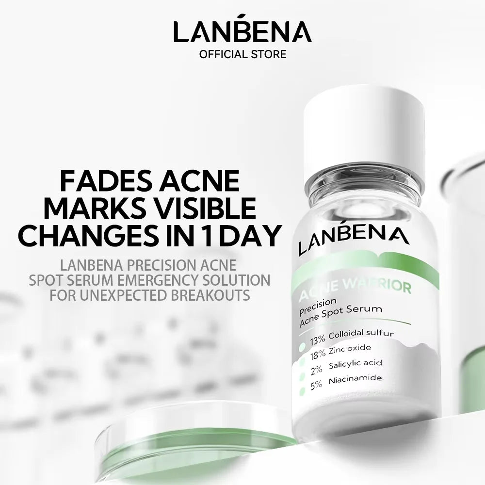 LANBENA Six Peptide Niacinamide Serum with Hyaluronic & Salicylic Acid – Anti-Acne Face Serum - Lylamor.com