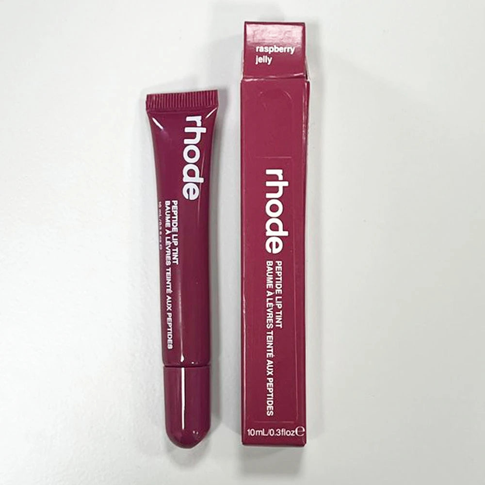 Rhode Makeup Lip Glosses Plump Moisturizing Lip Glaze Oil Long Lasting Nourishing Lipstick Care Ins Salty Tan Raspberry with Box