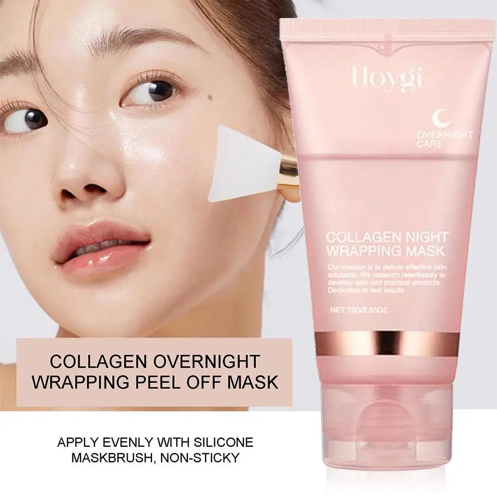 Korean Collagen Overnight Mask - Hydrating Peel-Off Facial Treatment (75ml)