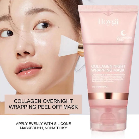 Korean Collagen Overnight Mask - Hydrating Peel-Off Facial Treatment (75ml)