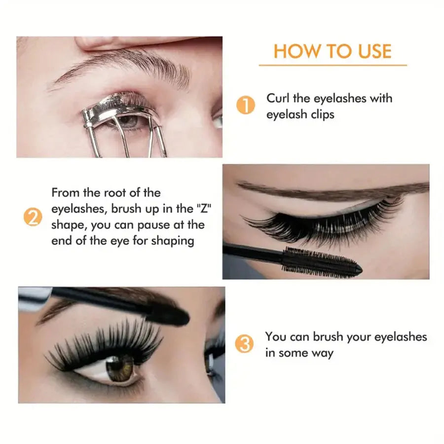 Mascara 4D Waterproof – Volumateur, allongeant et anti-bavures