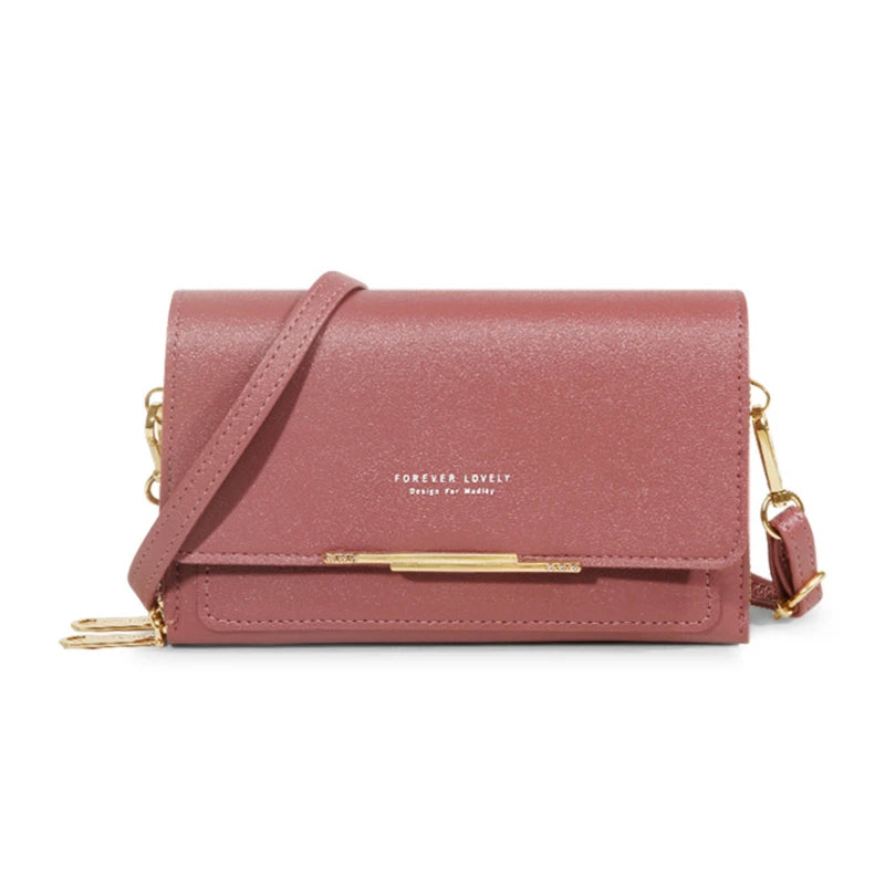 Sac portefeuille à bandoulière pour femme – Organiseur multi-cartes et bandoulière pour téléphone