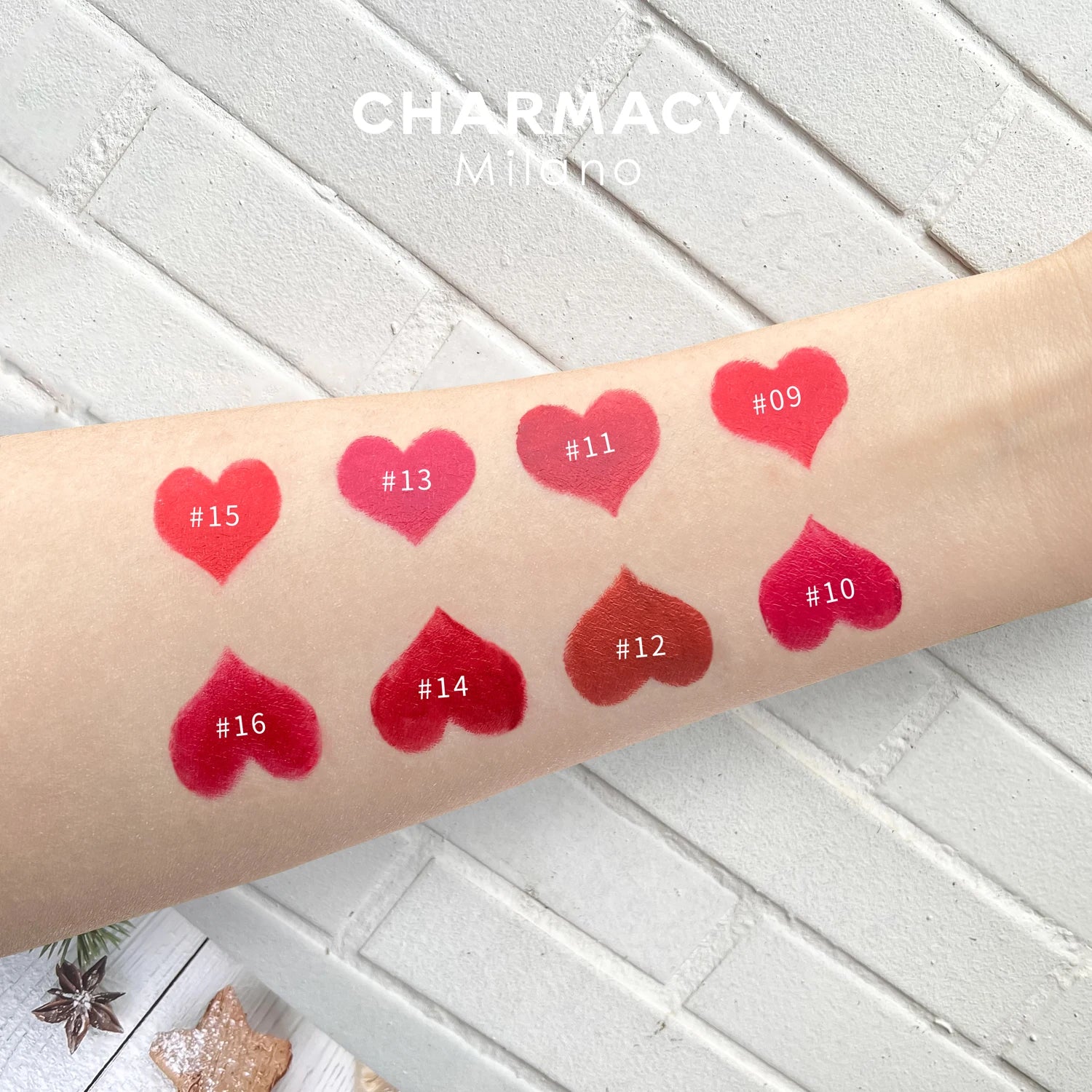 Charmacy Moisturizing Luxury Lipstick Velvet High Quality Shiny Professional Korean Makeup Cosmetic for Women - Lylamor.com