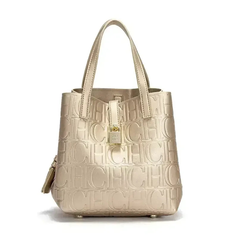 CH Bucket Bag – Large Capacity Luxury Handbag with Letter Element - Lylamor.com
