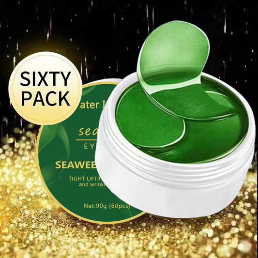 60pcs Seaweed & Hyaluronic Acid Eye Masks Collagen Eye Patches for Dark Circle Removal - Lylamor.com