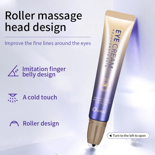 O'CHEAL Anti-Wrinkle Eye Cream | Hydrating Hyaluronic Acid Serum with Cooling Roller Ball - Lylamor.com