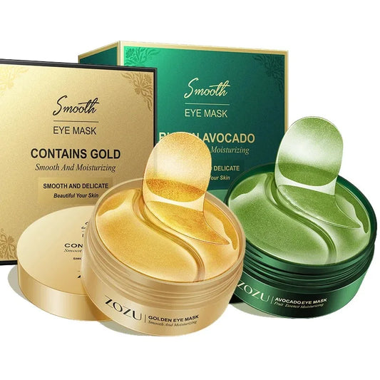 Avocado & Gold Eye Masks (60/120pcs) | Moisturizing & Firming Patches for Dark Circles & Wrinkles - Lylamor.com