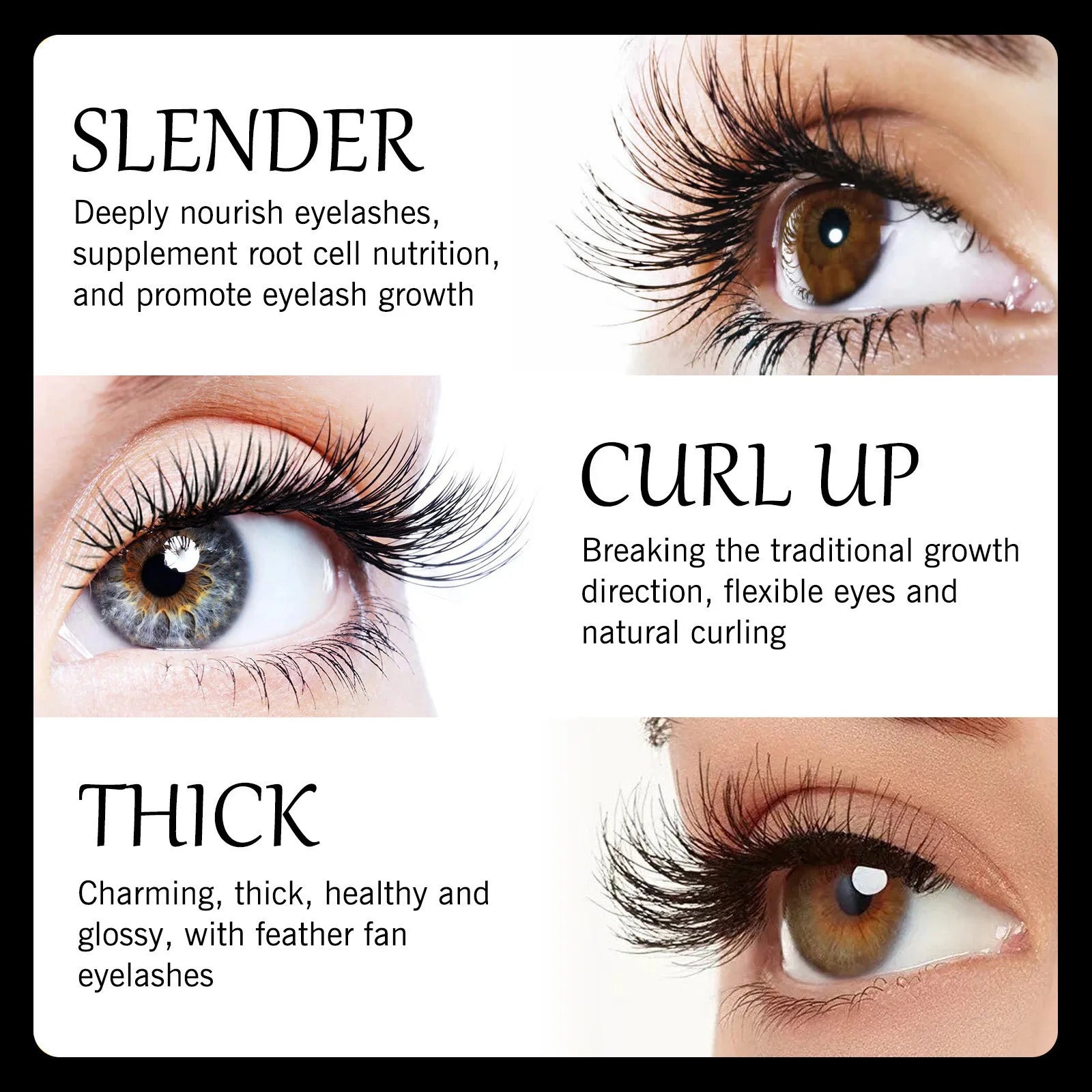 Eyelash Growth Serum – Natural Lengthening & Volumizing Lash Enhancer - Lylamor.com