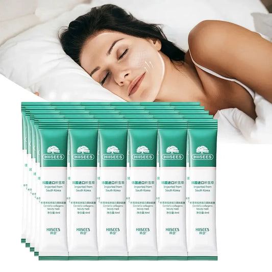 30PC Centella Collagen Sleeping Mask Set | Korean Anti-Wrinkle & Hydrating Night Treatment - Lylamor.com