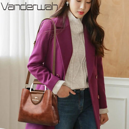 Genuine Leather Tote Bag - Luxury Designer Handbag for Women (Crossbody & Shoulder Carry) - Lylamor.com