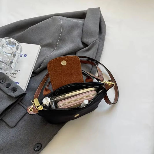 2025 Mini Dumpling Handbag - High-End Nylon Shoulder & Crossbody Phone Bag for Women - Lylamor.com