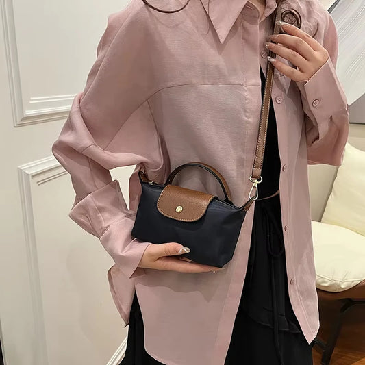 2025 Mini Dumpling Handbag - High-End Nylon Shoulder & Crossbody Phone Bag for Women - Lylamor.com