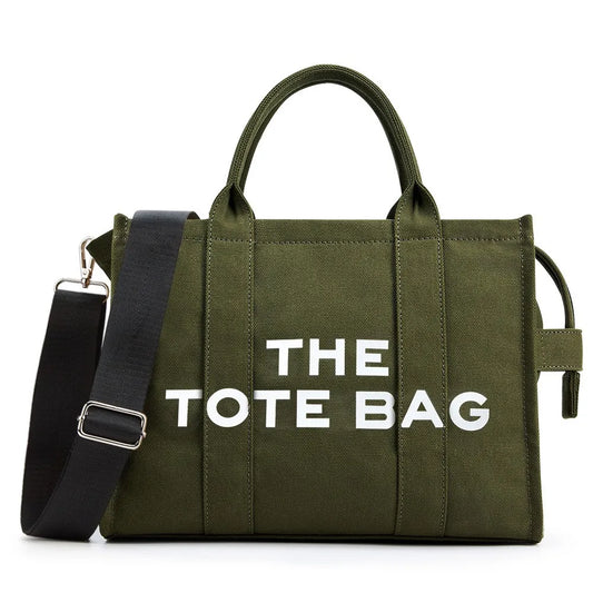THE TOTE BAG – Designer Large Capacity Canvas Handbag w/ Adjustable Shoulder & Crossbody Strap - Lylamor.com