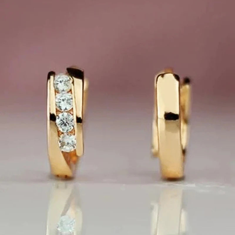 Huitan Gold Hoop Earrings – Versatile Everyday Circle Earrings for Women - Lylamor.com