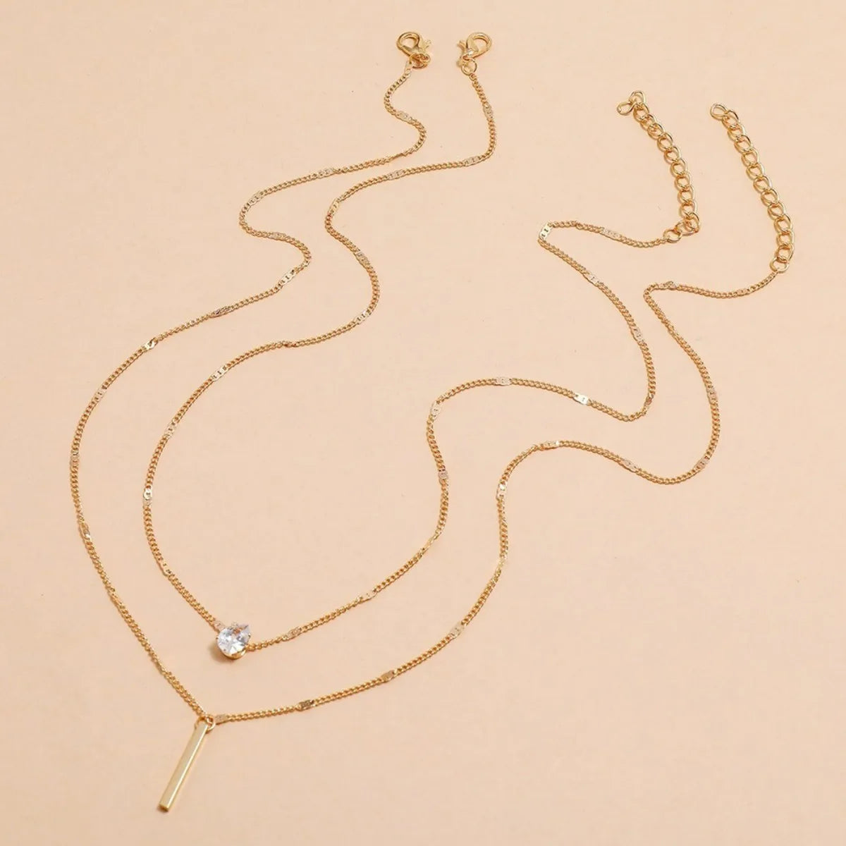 Multi Layer Star & Heart Necklace | Alloy Water Drop Pendant Collarbone Chain - Lylamor.com