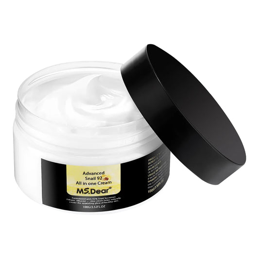 Hyaluronic Acid & Snail Face Cream | Anti-Wrinkle Moisturizer for Pore Refining & Brightening - Lylamor.com