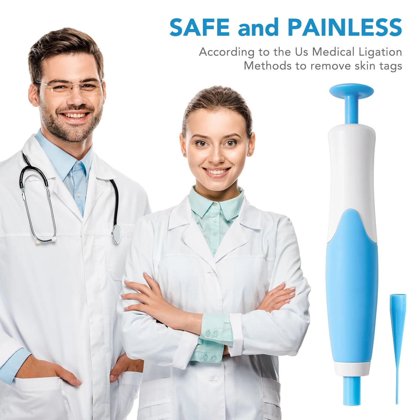 2-in-1 Skin Tag Remover Pen – Painless Mole & Wart Removal Kit with Cleansing Swabs - Lylamor.com