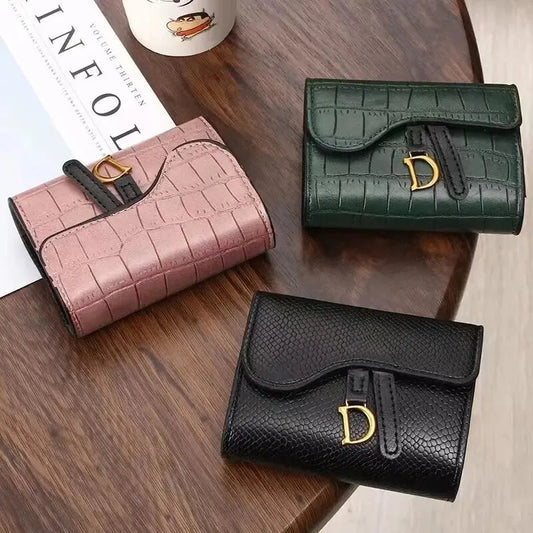 Women's Luxury PU Leather Card Holder | Compact Multi-Function Wallet & Clutch - Lylamor.com