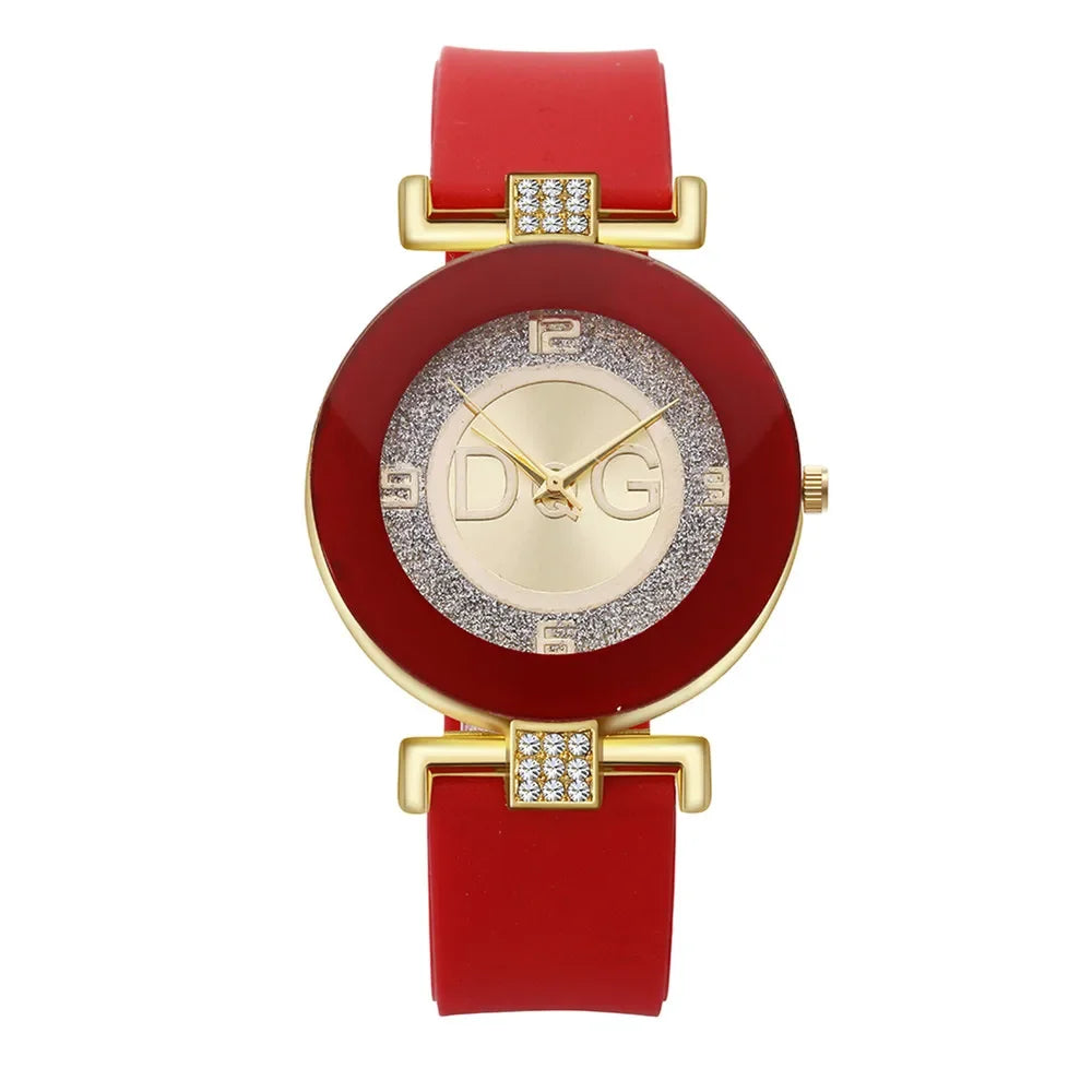 Black Silicone Quartz Watch - Minimalist Women's Casual Wristwatch - Lylamor.com